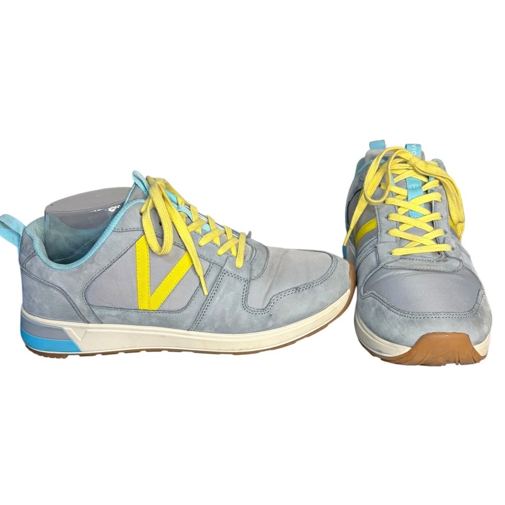 Vionic Grey Rechelle Walking‎ Sneakers Nubuck Nylon Women's Size 9.5